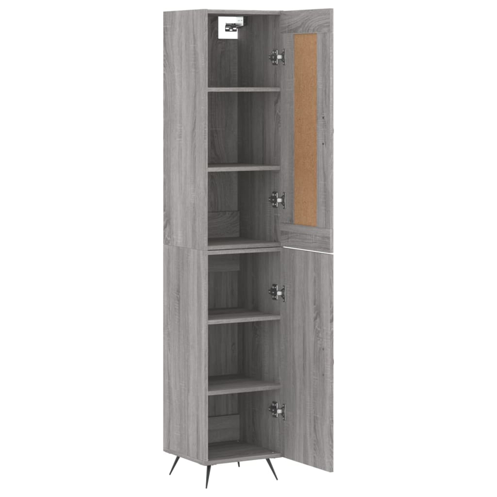 vidaXL 2 Door Grey Sonoma Highboard Image 4
