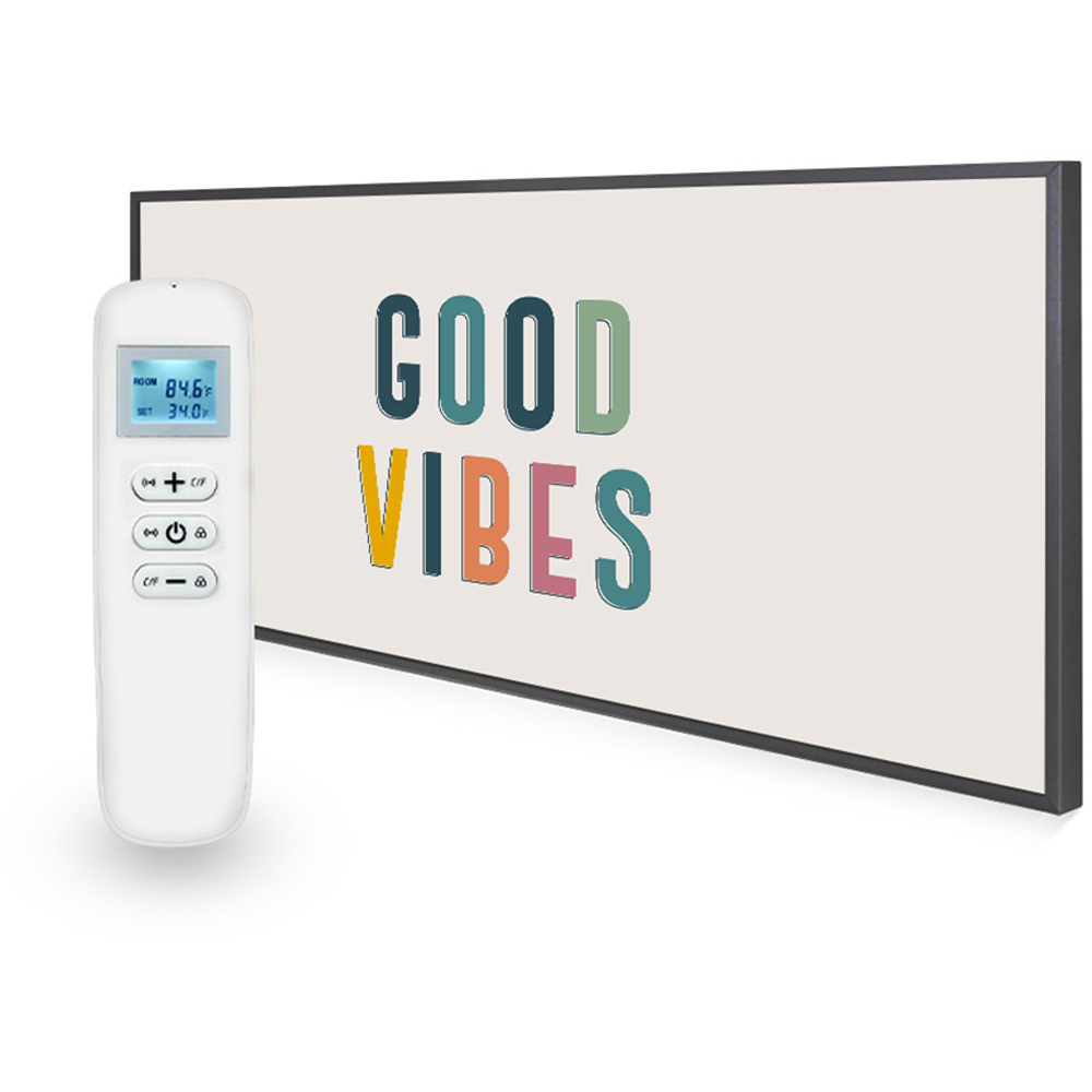 Mirrorstone Nexus Good Vibes Quote Wi-Fi Infrared Heating Panel 700W 595 x 1195mm  Image 3
