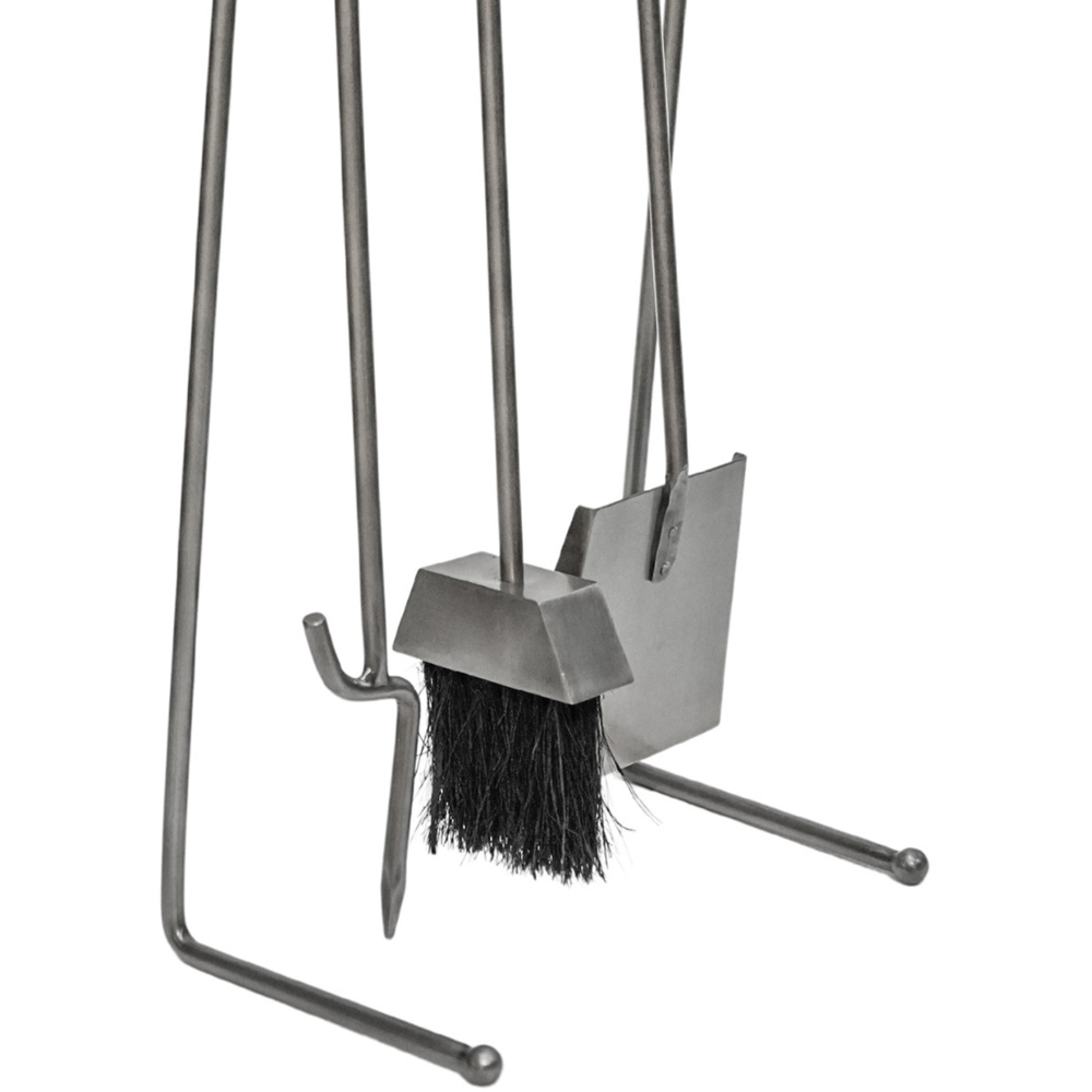 Ivyline 3 Piece Pewter Linear Companion Set Image 5