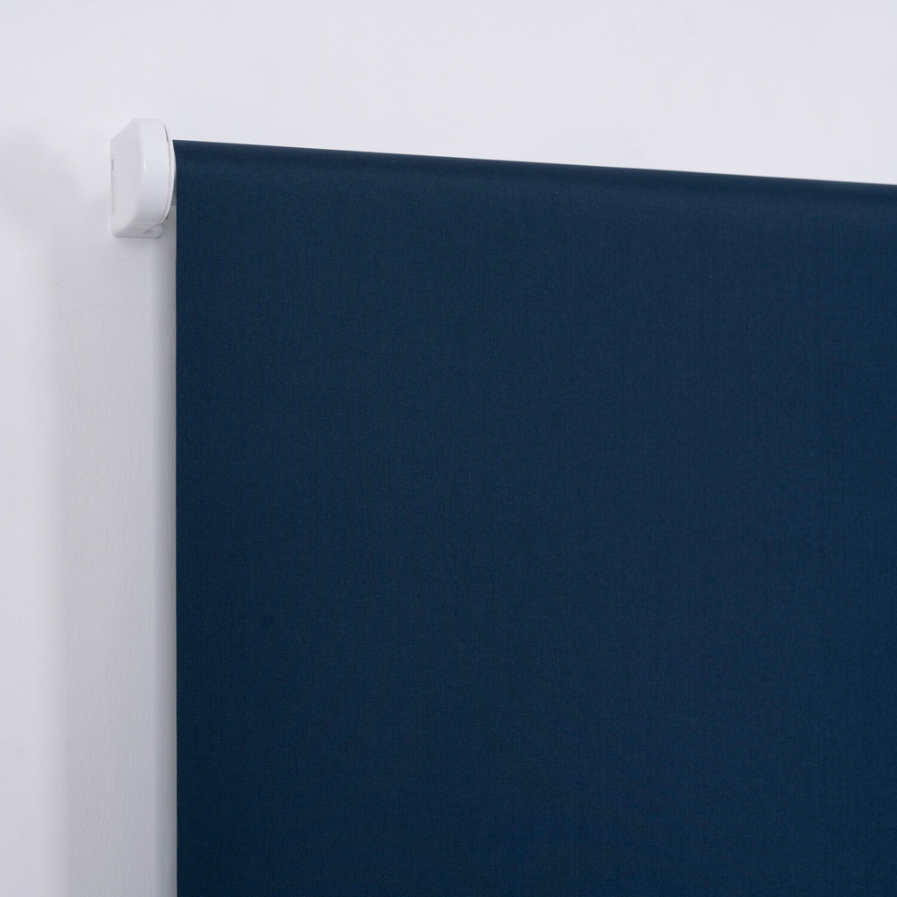 Plain Blackout BlindsEvening Blue120cm Image 3