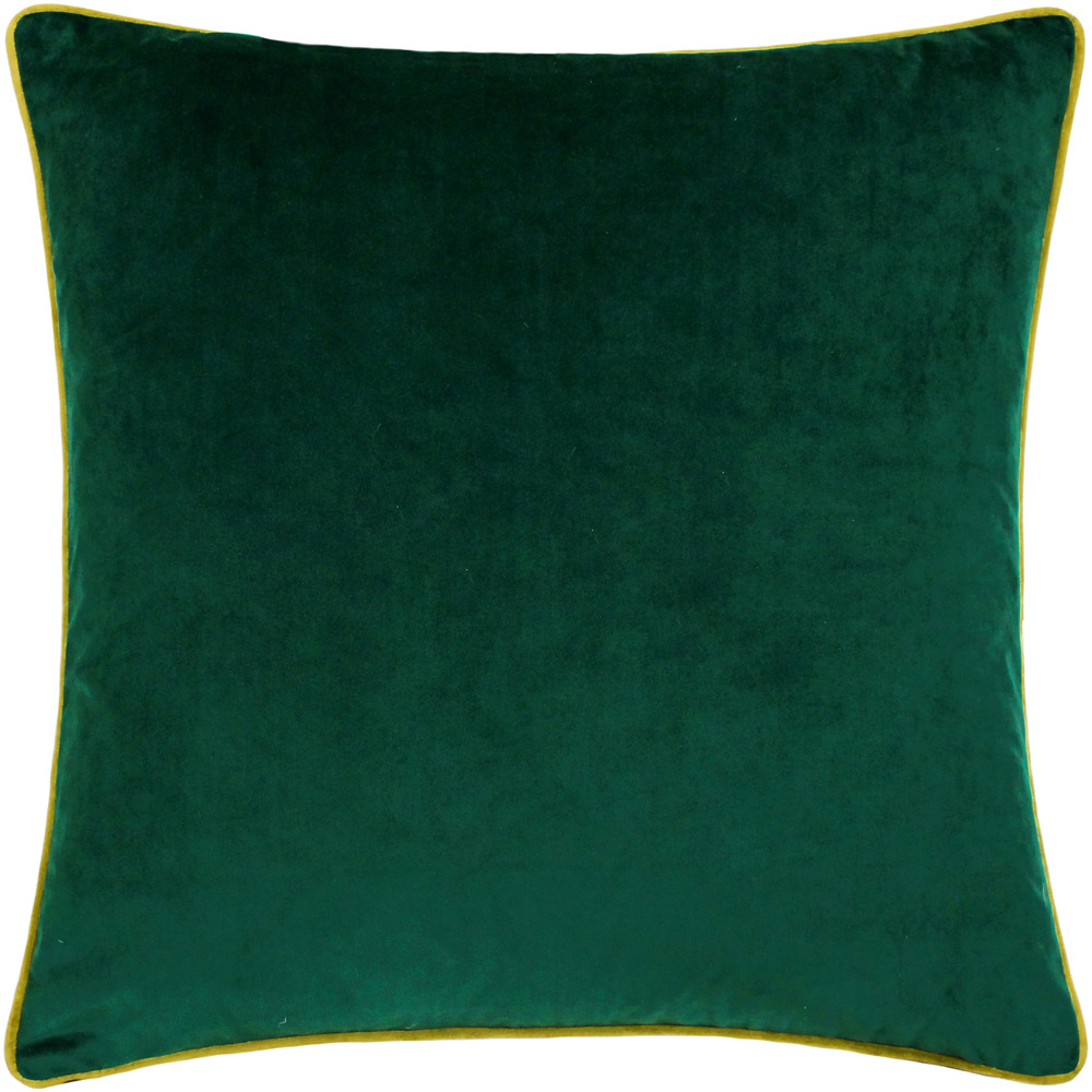 Furn Meridian Emerald and Moss Velvet Cushion 45 x 45cm Image 1
