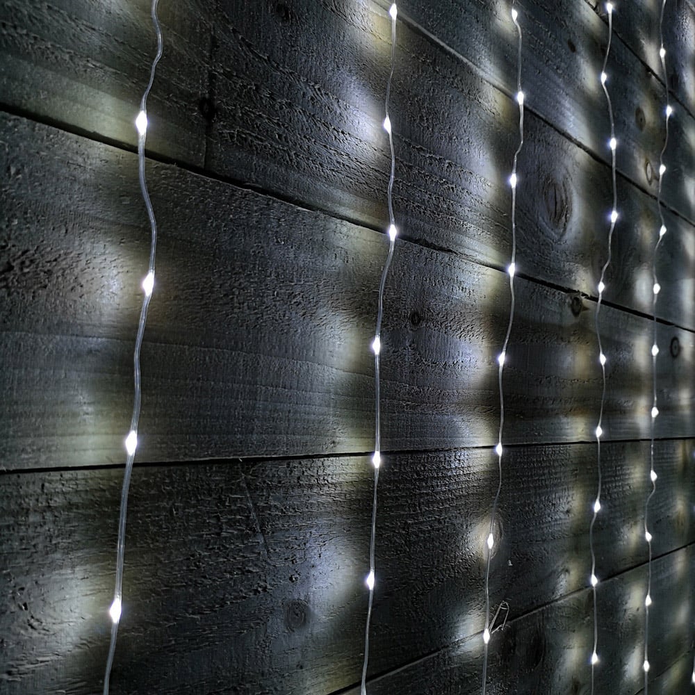 Samuel Alexander 300 Cool White LED Christmas Curtain Light 2.1m Image 1