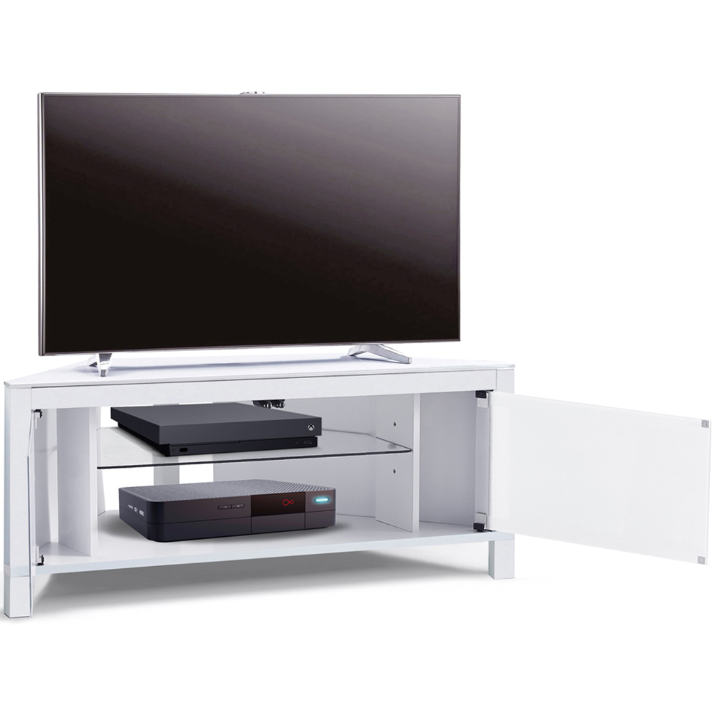 MDA Designs Volans 2 Door White TV Unit Image 6
