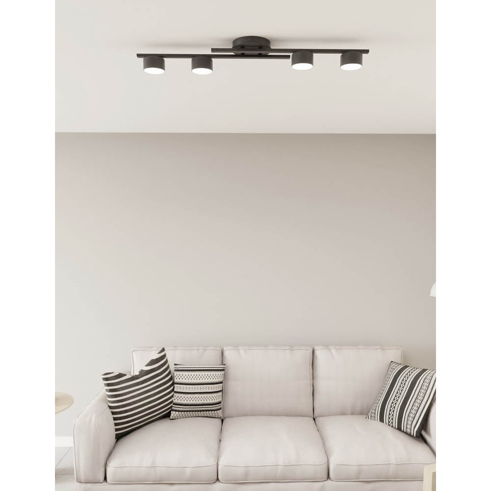 Emibig Fragment 4 Light Black GX53 Ceiling Light Image 3