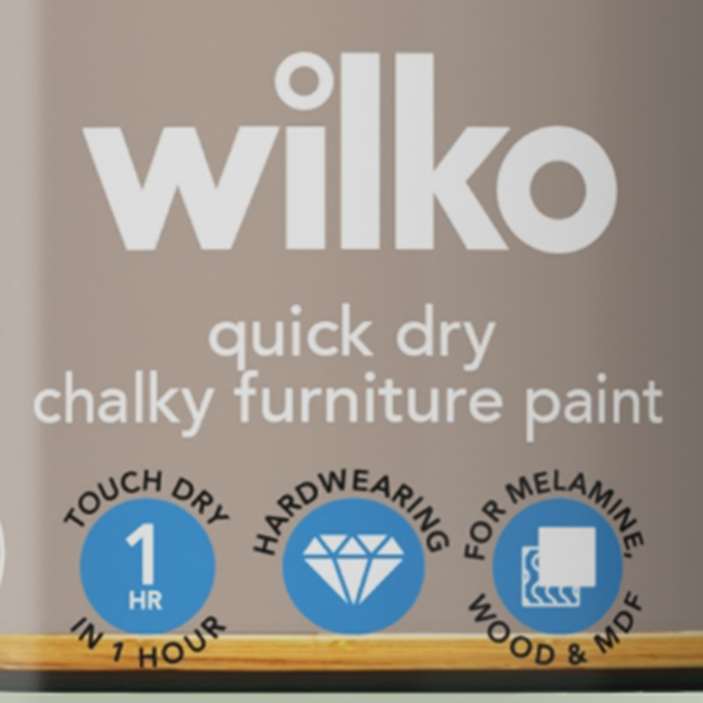 Wilko Quick Dry English Sage Furniture Paint 250ml Wilko