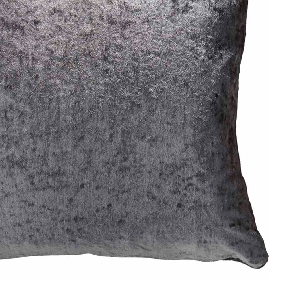 Wilko Charcoal Crushed Velvet Cushion 43 x 43cm Image 3