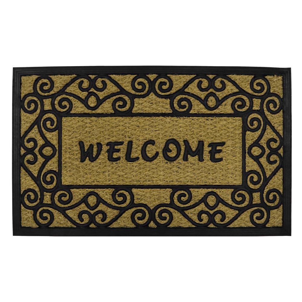 JVL Welcome Woven Tuffscrape Doormat 45 x 75cm Image 1