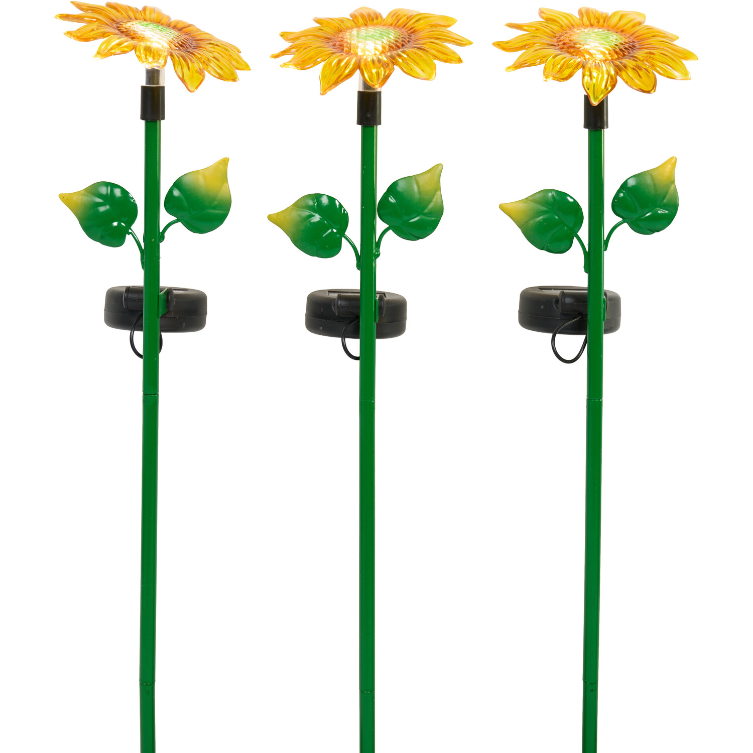 3 Piece Sunflower Stake Light Set Image 6