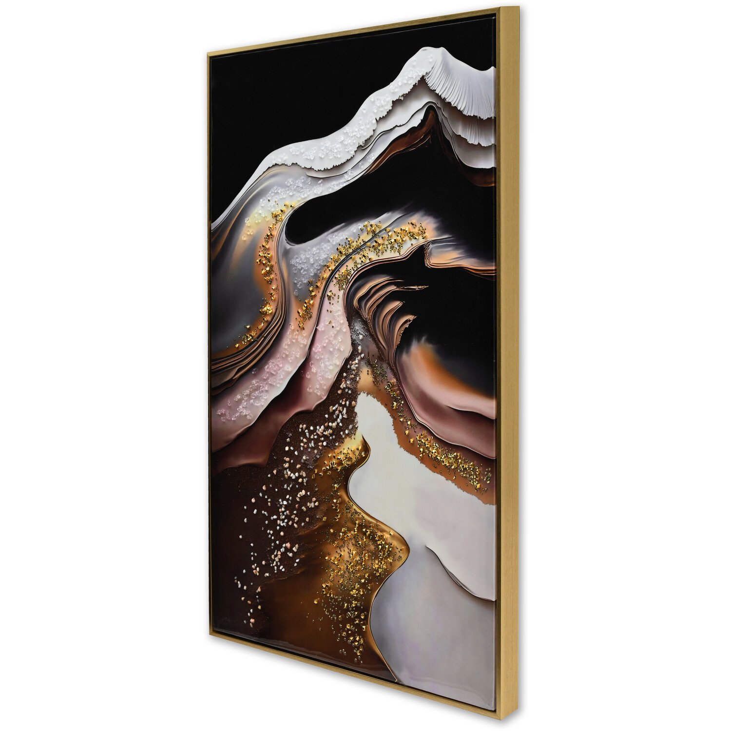 Obsidian Effect Jewelled Neutrals Print Image 2