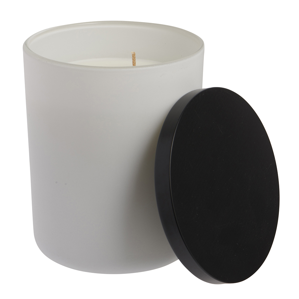 Wilko White Mint and Melon Lidded Candle Image 1