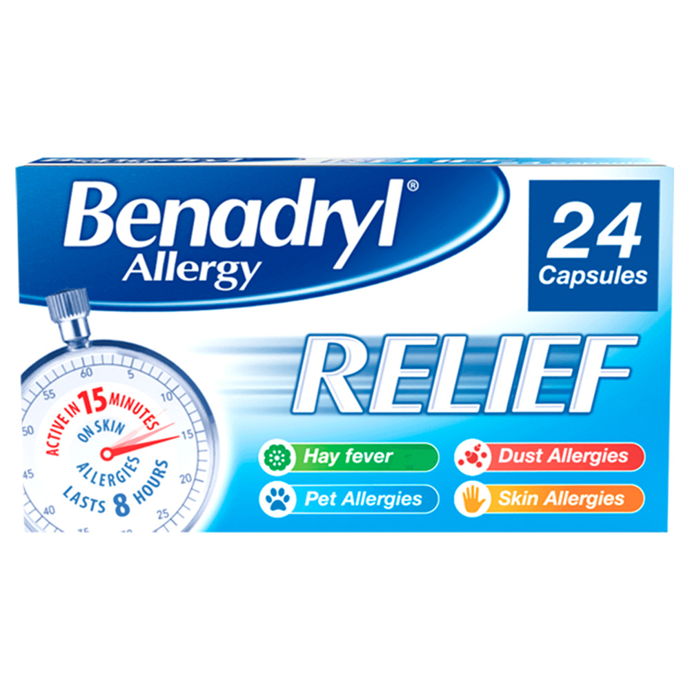 Benadryl Allergy Relief Capsules 24's Image