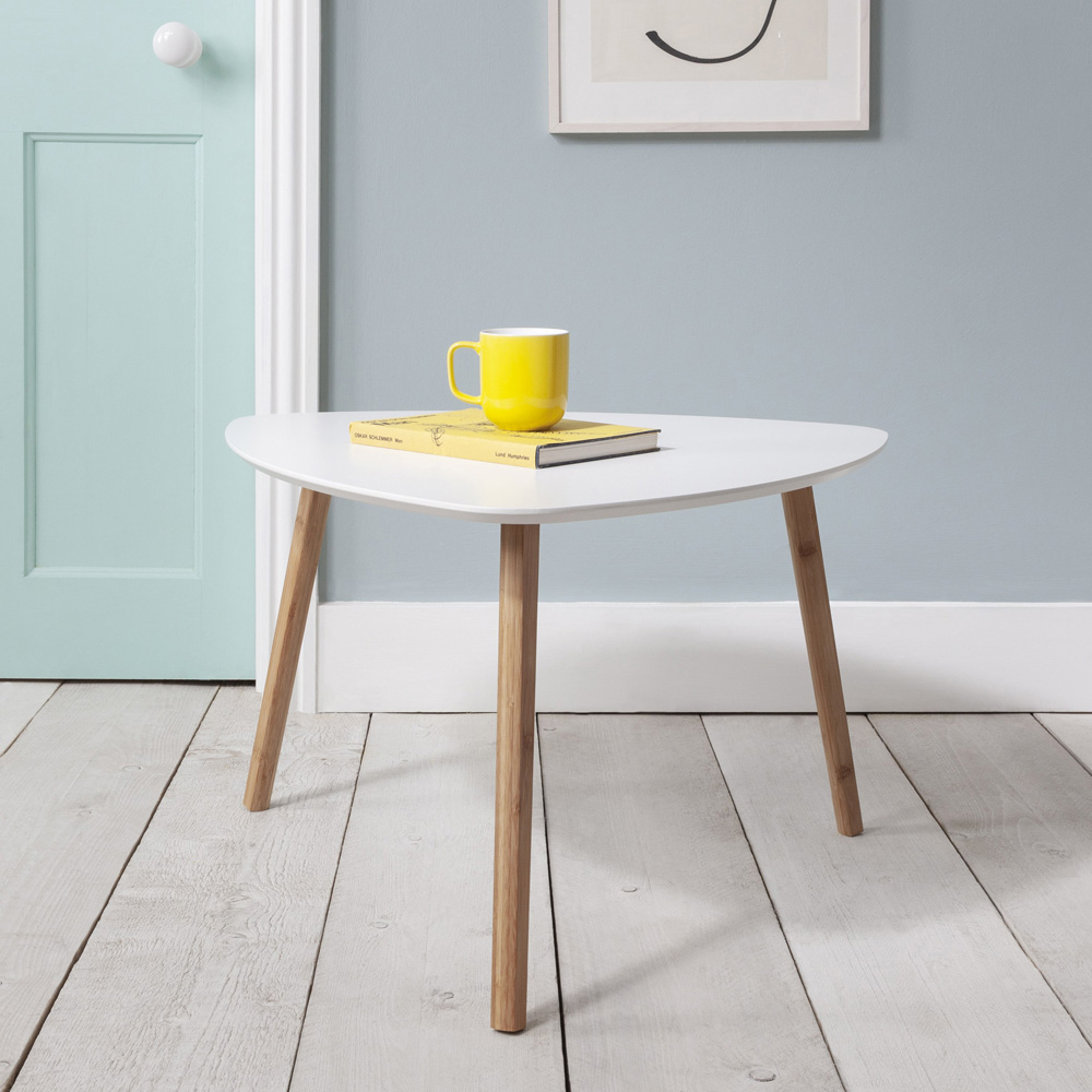 Noa and Nani Malme White and Natural Pine Extra Large Side Table Image 8