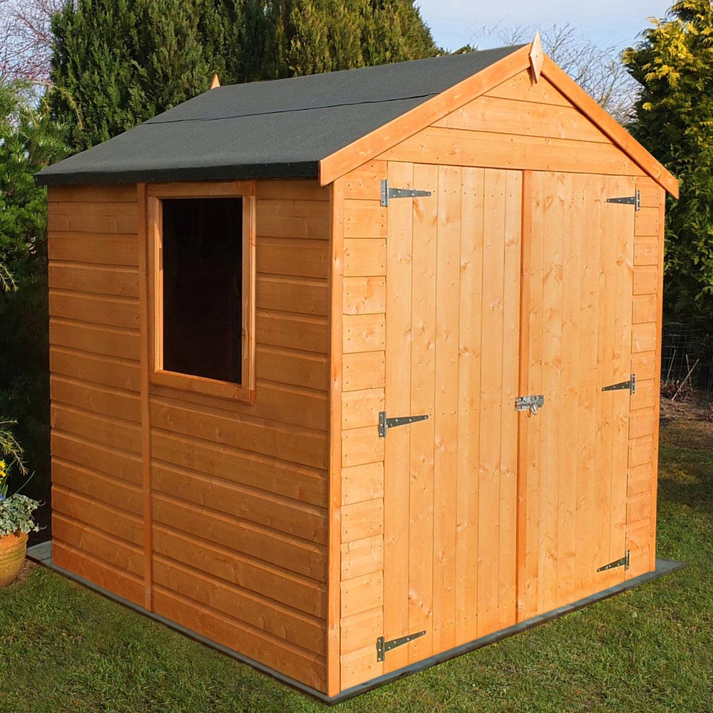 Shire Arran 6 x 6ft Double Door Dip Treated Shiplap Shed Image 2