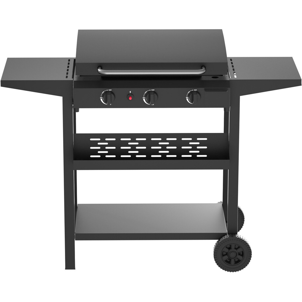 Black Columbus 3 Burner Plancha Image 7