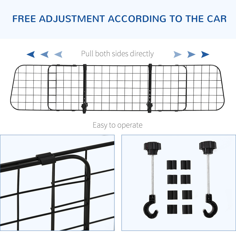PawHut 91-152cm Adjustable Pet Car Barrier Guard Image 5