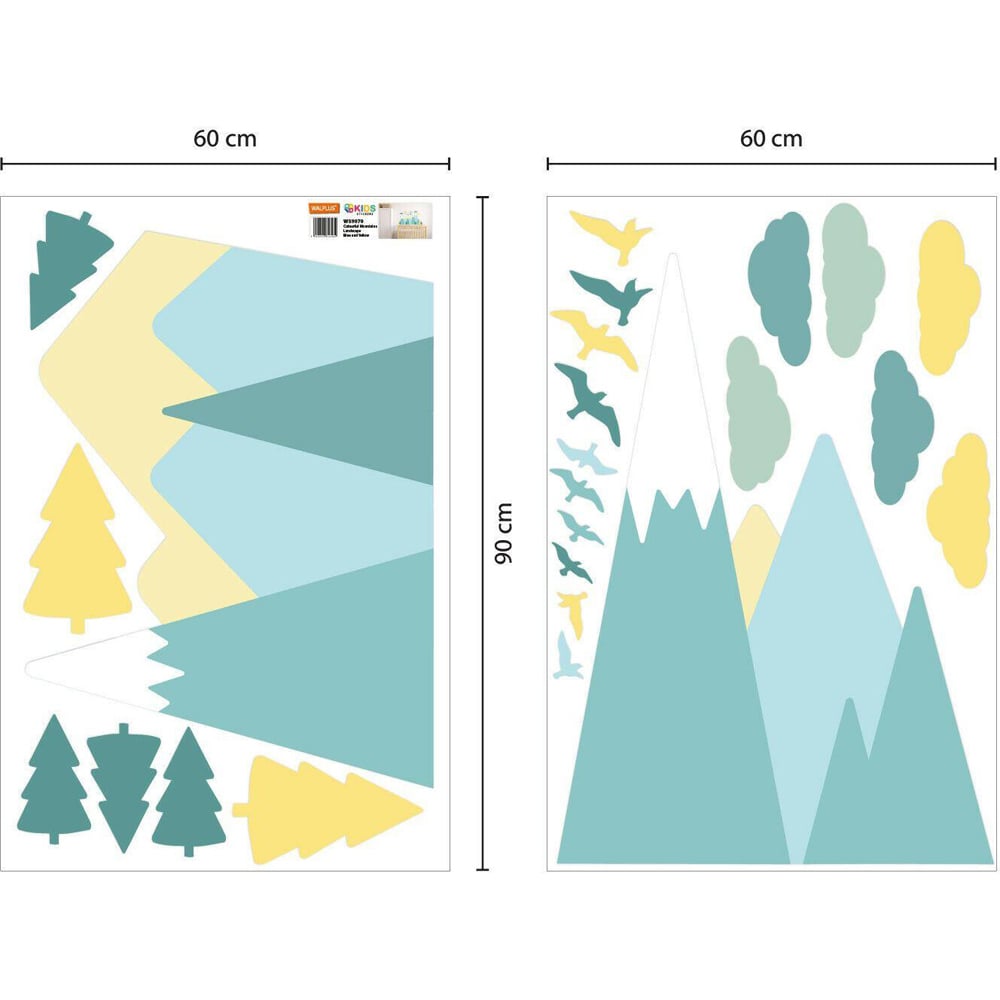 Walplus Kids Green Scandinavian Wall Stickers Image 5