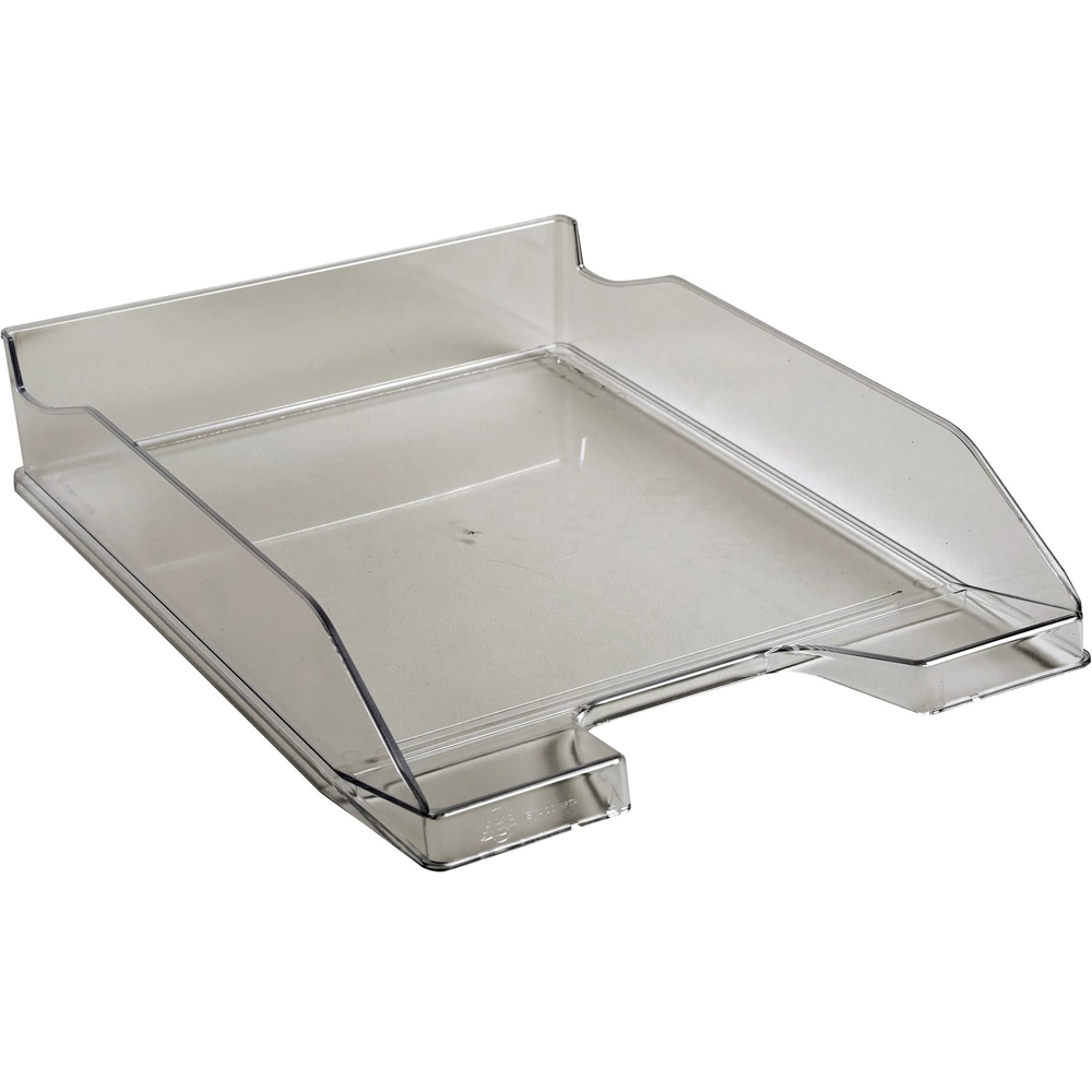 Exacompta Transparent Grey Gloss Letter Tray 6 Pack Image 3