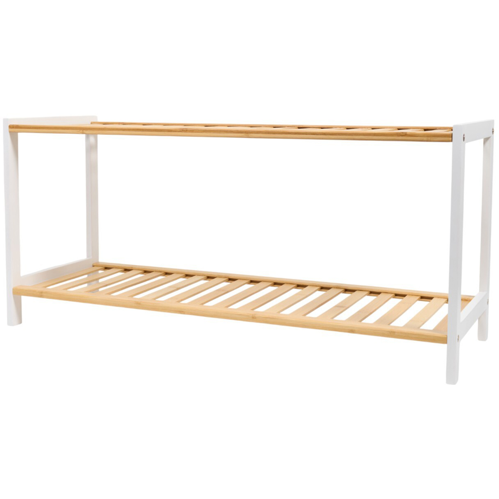2 Tier Bamboo Shoe Rack Image 7