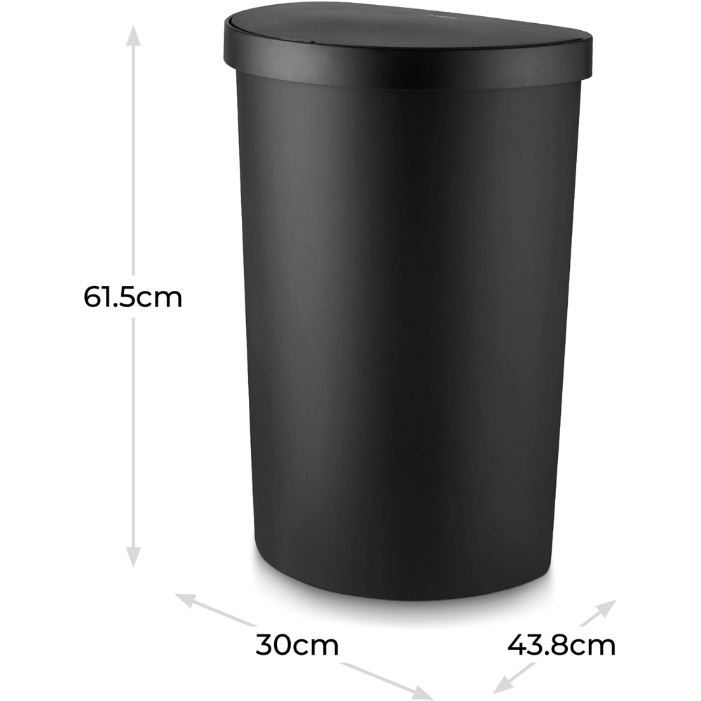 Tower Black Curved Sensor Bin 50L Image 8