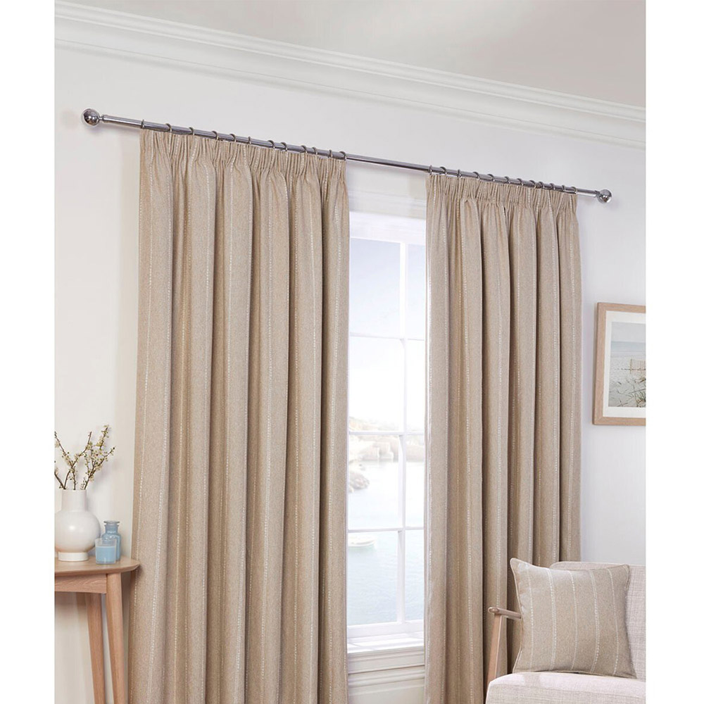 Padstow Thermal Curtain - Natural / 168cm / 137cm Image 6