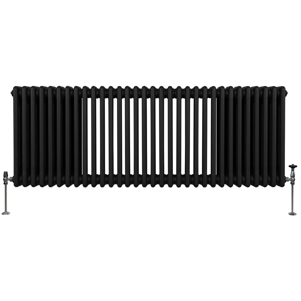 Monster Shop 7699 BTU Black Traditional 3 Column Radiator 600 x 1462mm Image 1
