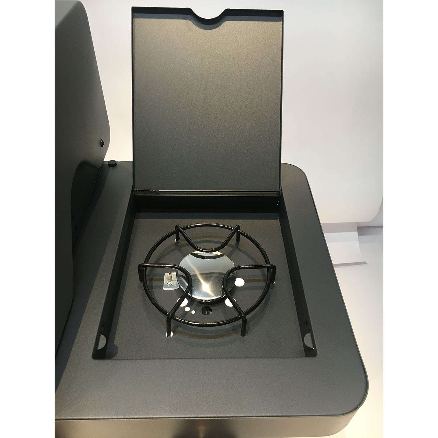 Cubal 4 Burner Gas BBQ with Side Burner - Black Image 3