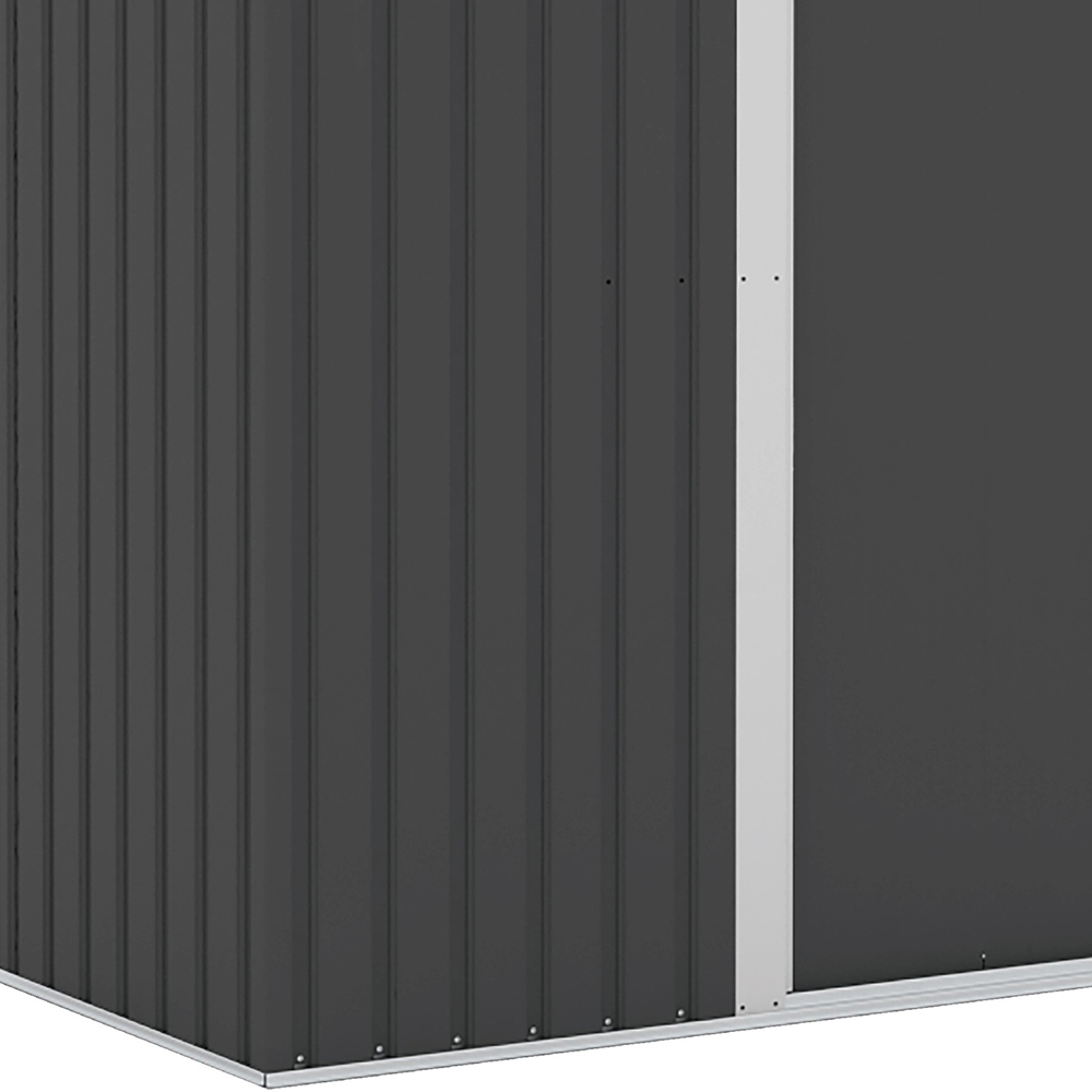 Hilka 5 x 3ft Metal Garden Shed Image 3