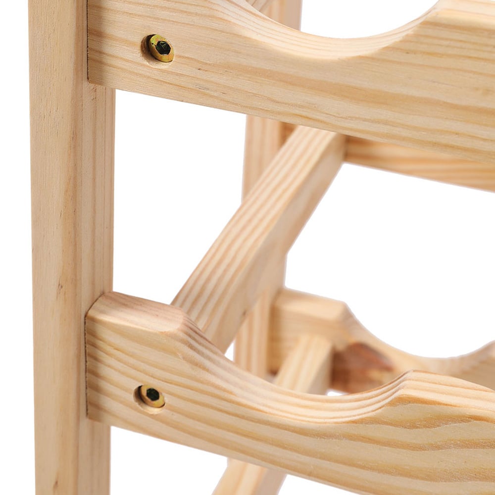 H&O Direct 16 Bottle Wooden Wine Rack Image 4