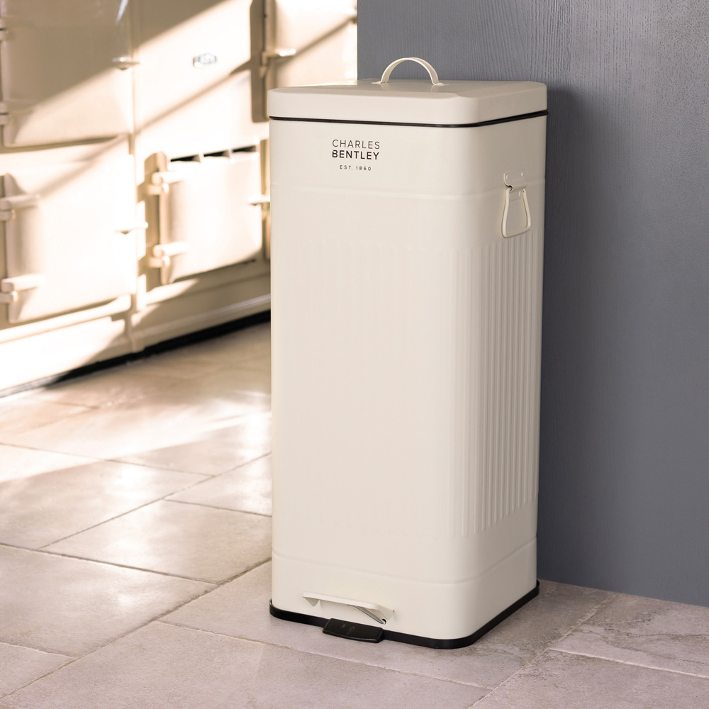 Charles Bentley Square Pedal Bin 30L Image 2