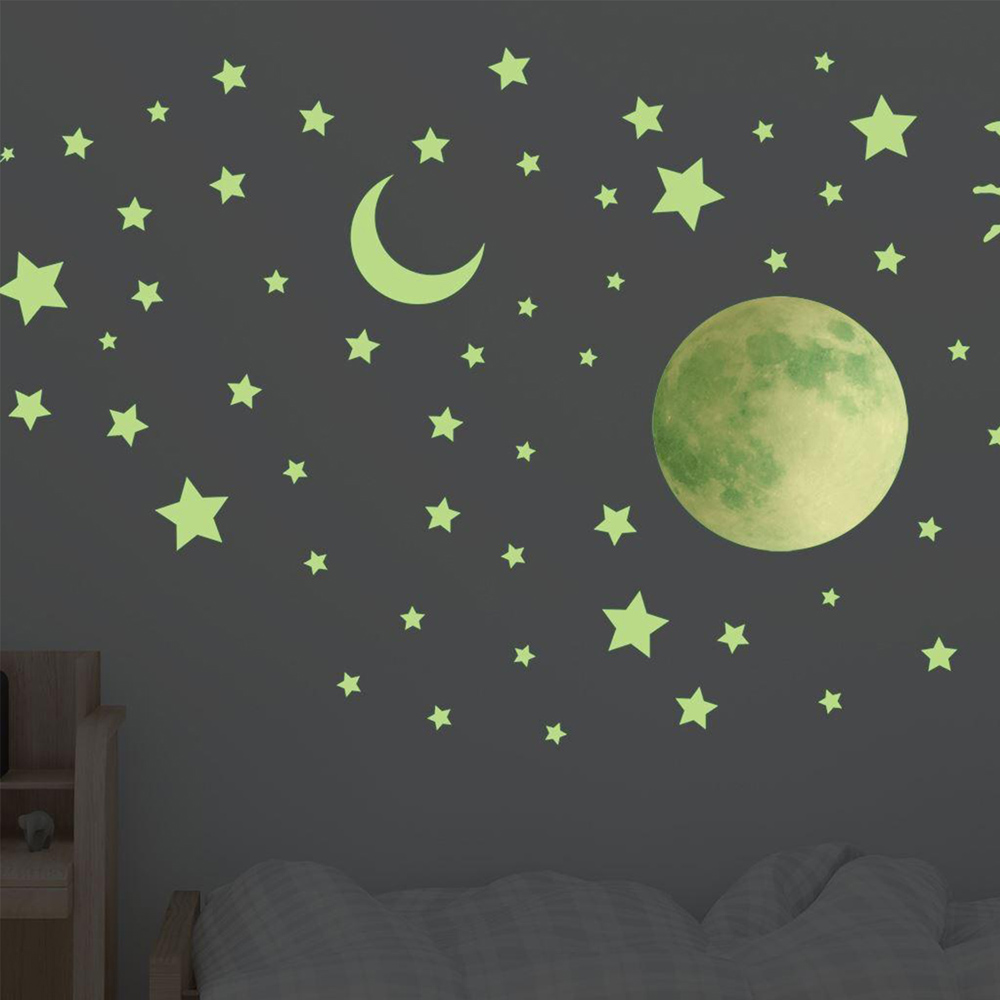 Walplus Kids Magical Moonlight Glow in the Dark Self Adhesive Wall Stickers Image 2