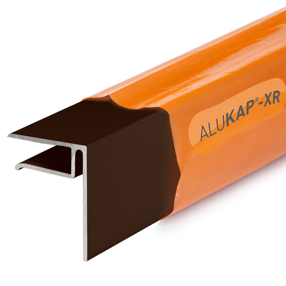 Alukap-XR 6.4mm White End Stop Bar 2.4m Image 1