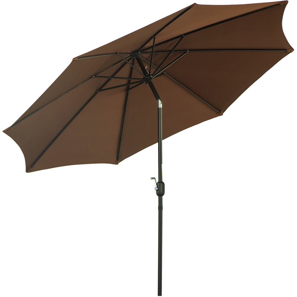 Outsunny Coffee Crank and Tilt Parasol 3m Image 1