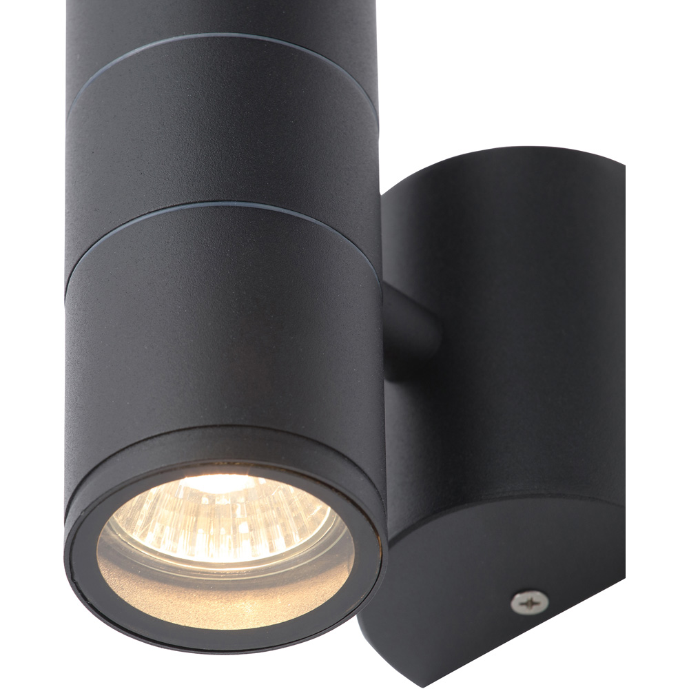 Coast Anka Black 2 Light IP44 Up and Down Wall Light Image 3