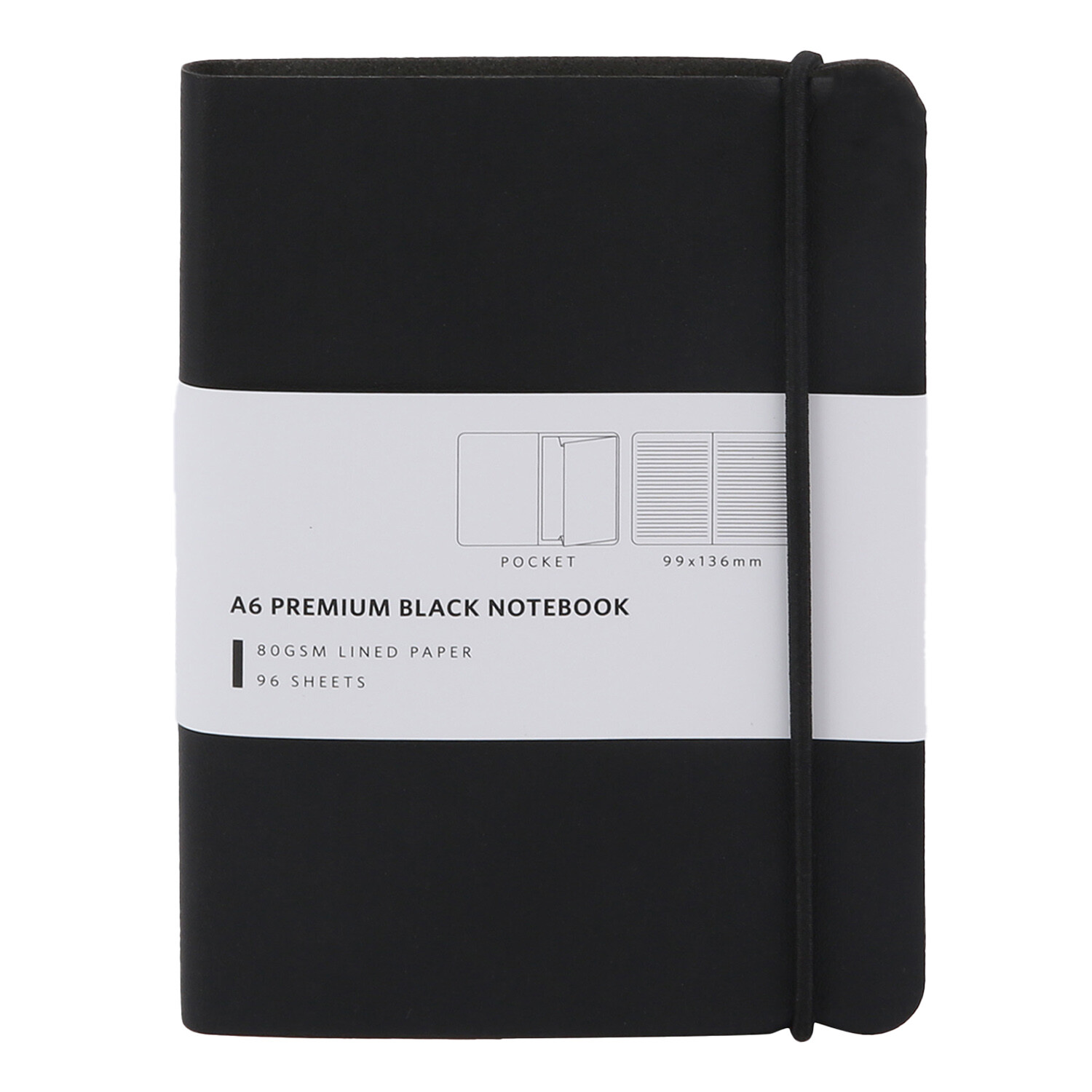 Premium Notebook Black - Black / A6 Image 1
