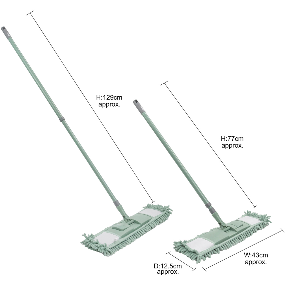 JVL Cleaning Green Extendable Chenille Mop Image 9