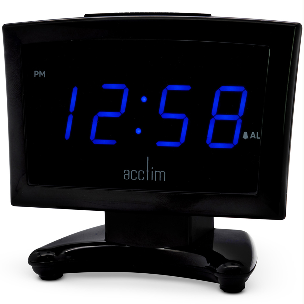 Acctim Jenson Blue LED Wireless Digital Alarm Clock with USB-C Smart Connector 12.1cm Image 3