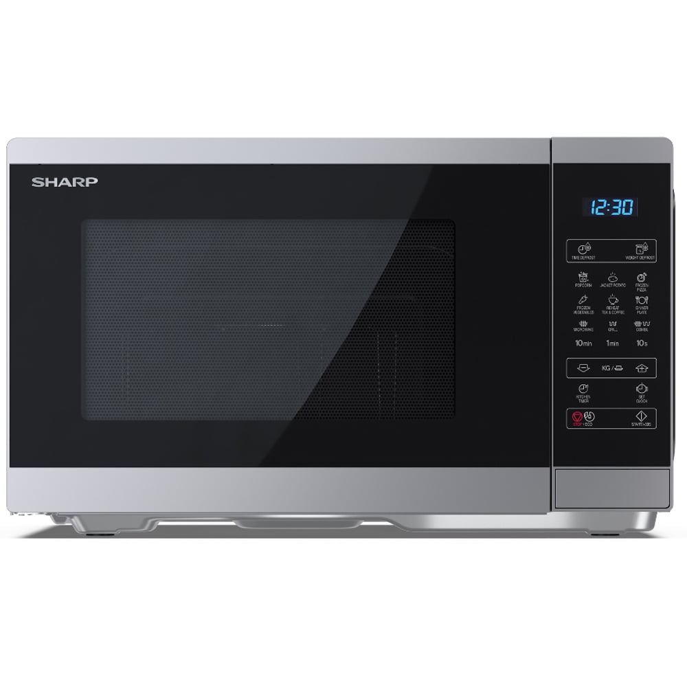 Sharp YC-MG252AU-B Silver 25L Grill Electronic Control Microwave 800W Image 1