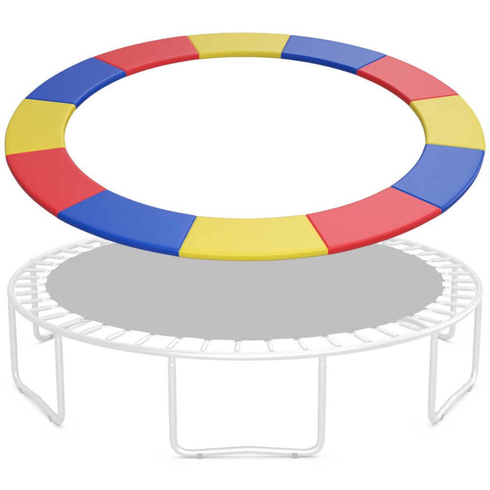 Costway 12ft Colourful Trampoline Replacement Safety Pad Image 2