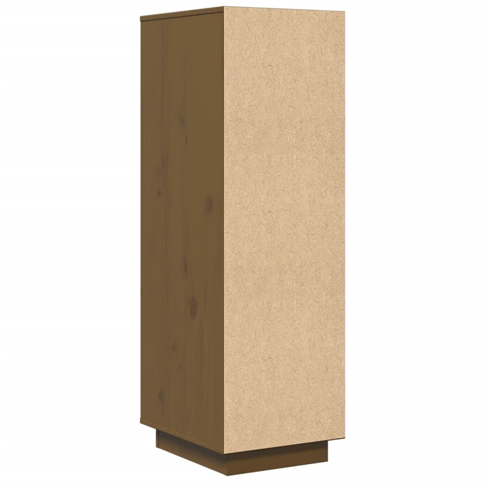 vidaXL 3 Door Honey Brown Solid Pine Wood Highboard Image 7