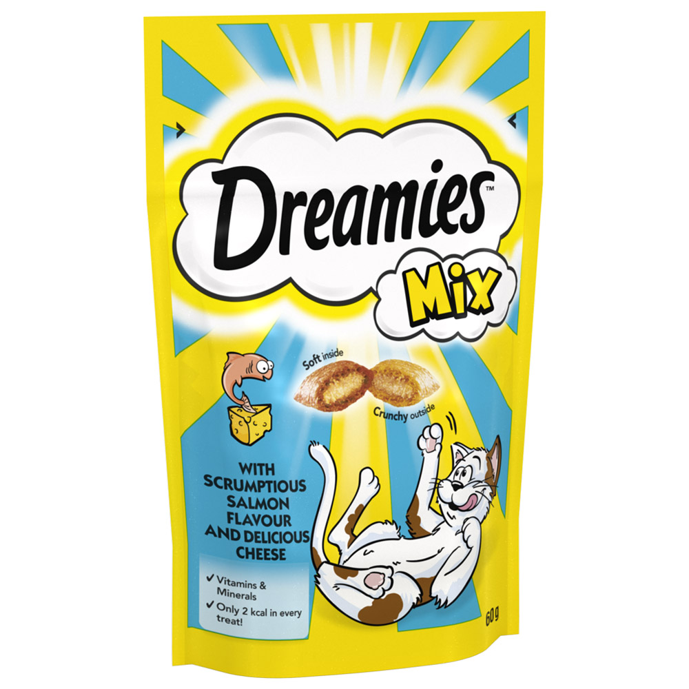 Dreamies Salmon and Cheese Cat Treats 60g Image 2
