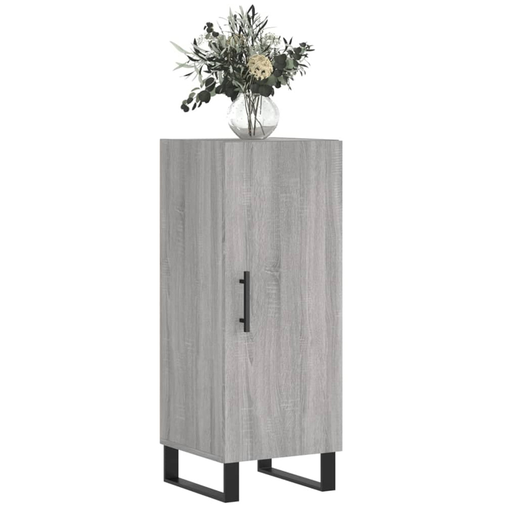 vidaXL Single Door Grey Sonoma Sideboard Image 3