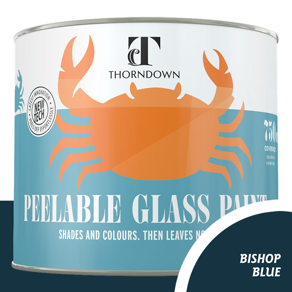 Thorndown Bishop Blue Peelable Glass Paint 750ml Image 3