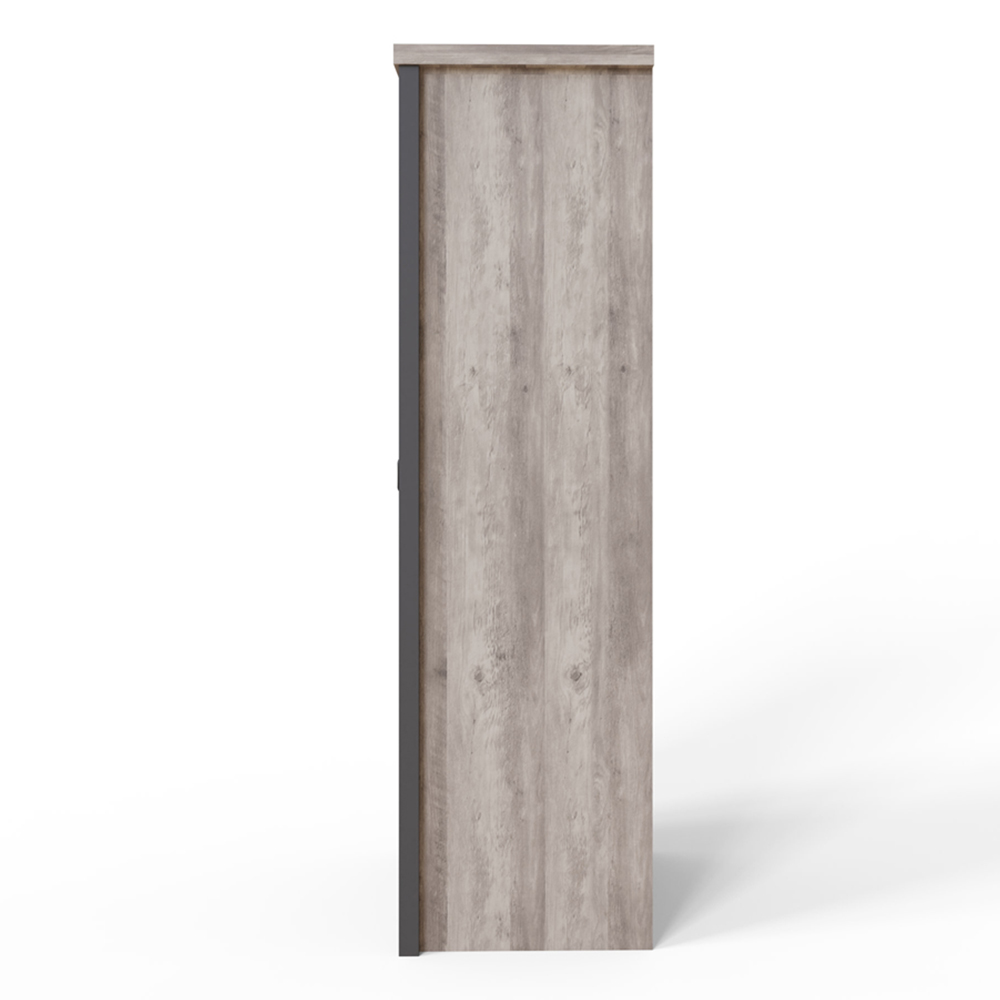 GFW Boston 2 Door Grey Wardrobe Image 3