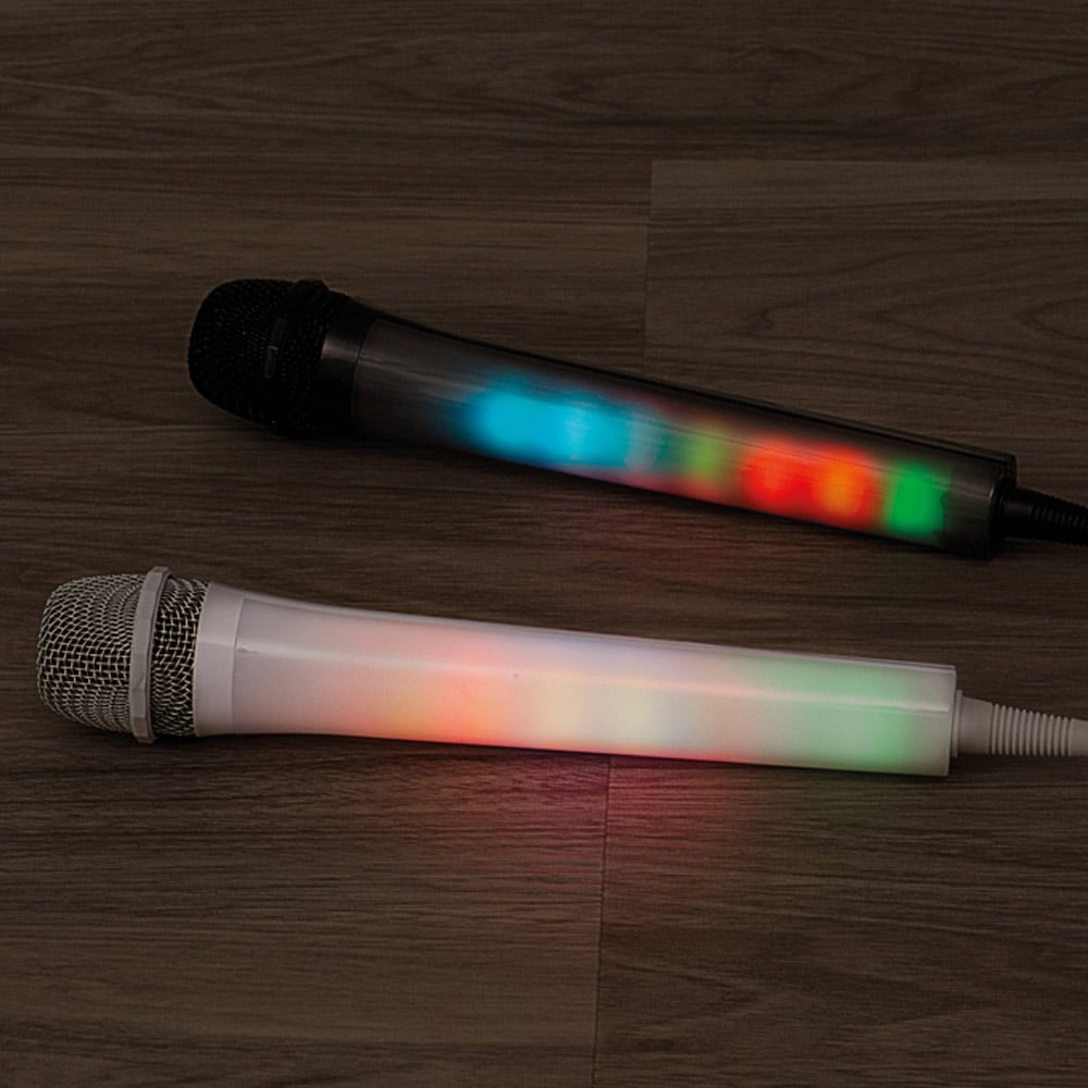 St Helens Mr Entertainer Black Microphone with LED Light Image 3