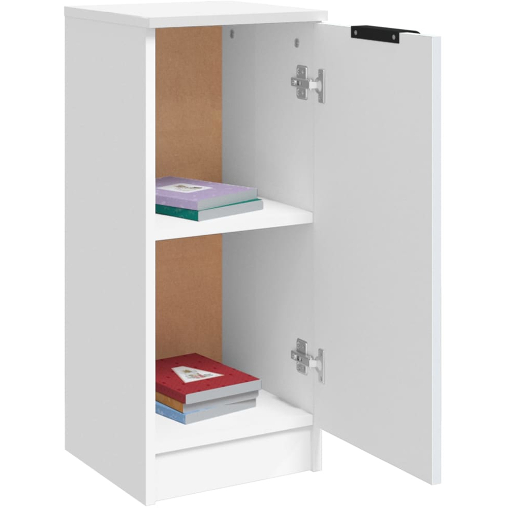 vidaXL Single Door White Sideboard Image 5
