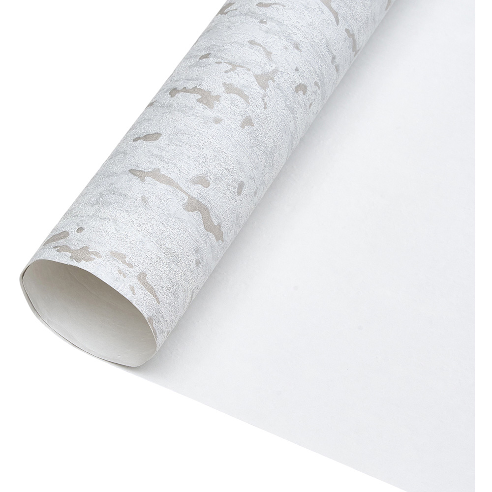 Living and Home Stone-Inspired Rectangle 3D Embossed Light Grey Non-Pasted Wallpaper Image 4