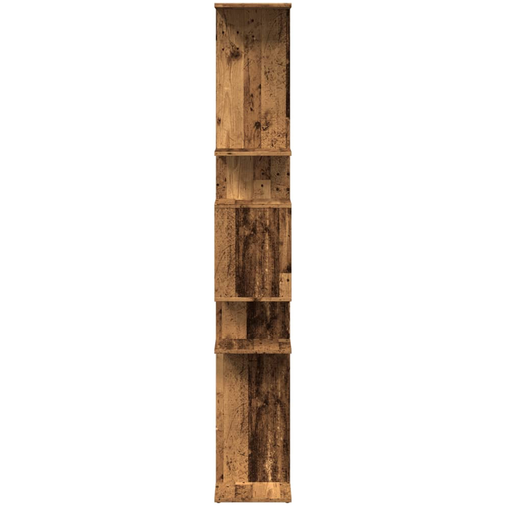 vidaXL 9 Shelf Smoked Oak Bookcase Image 6