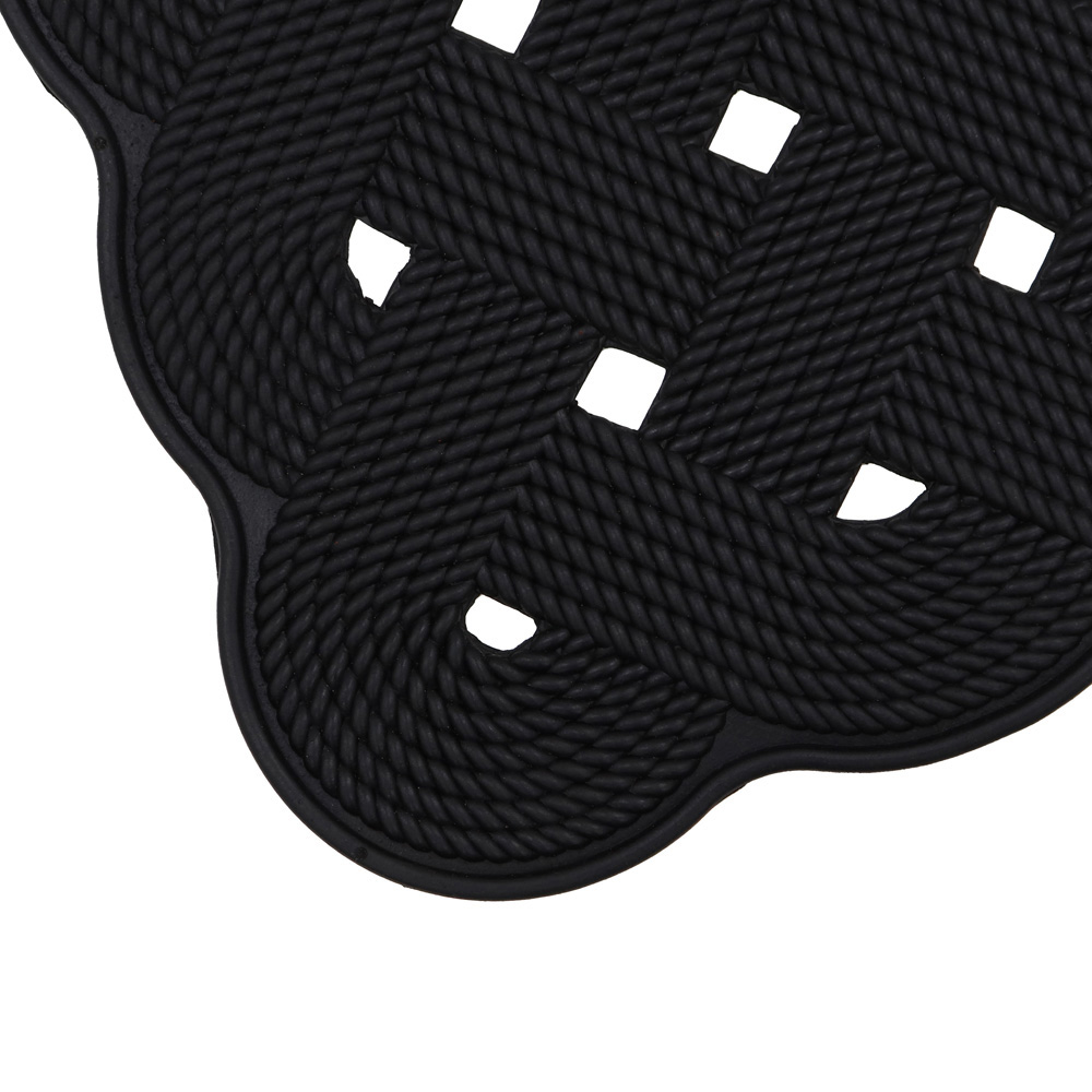 JVL Trellis Rubber Scraper Doormat 40 x 70cm Image 3