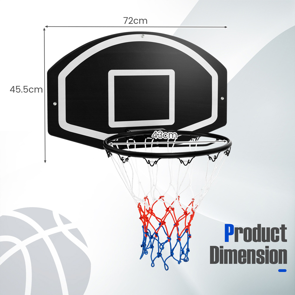 Costway Large Indoor Wall Mounted Basketball Set Image 9