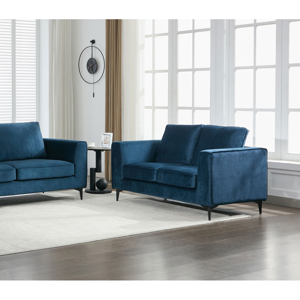 Brooklyn 2 Seater Ocean Blue Sofa Image 6